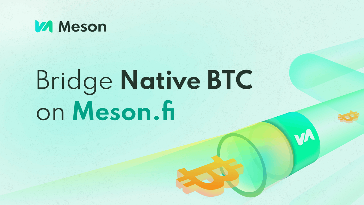 🚀We’re thrilled to announce a groundbreaking milestone! Meson Finance is set to launch cross-chain swaps on Bitcoin.

- This integration facilitates the circulation of the Bitcoin native asset, building an interconnected #Bitcoin pathway that connect to multiple networks. 

Soon