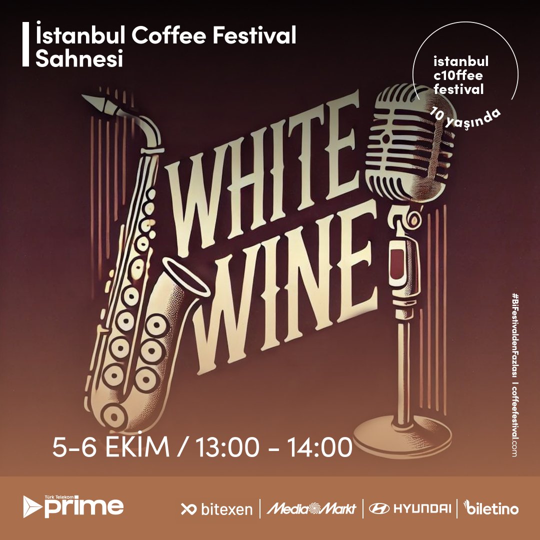 Festivalde 3. Gün White Wine ile başlıyor!

Genç müzisyenlerden oluşan White Wine grubu, caz müziğin bilinen eserlerini sizlere sunmaya geliyor!

Bu büyüleyici performansı kaçırma! #BiFestivaldenFazlası Biletler Biletino ve DSM Bilet’te! 🎤🤎

#istanbulcoffeefestival
