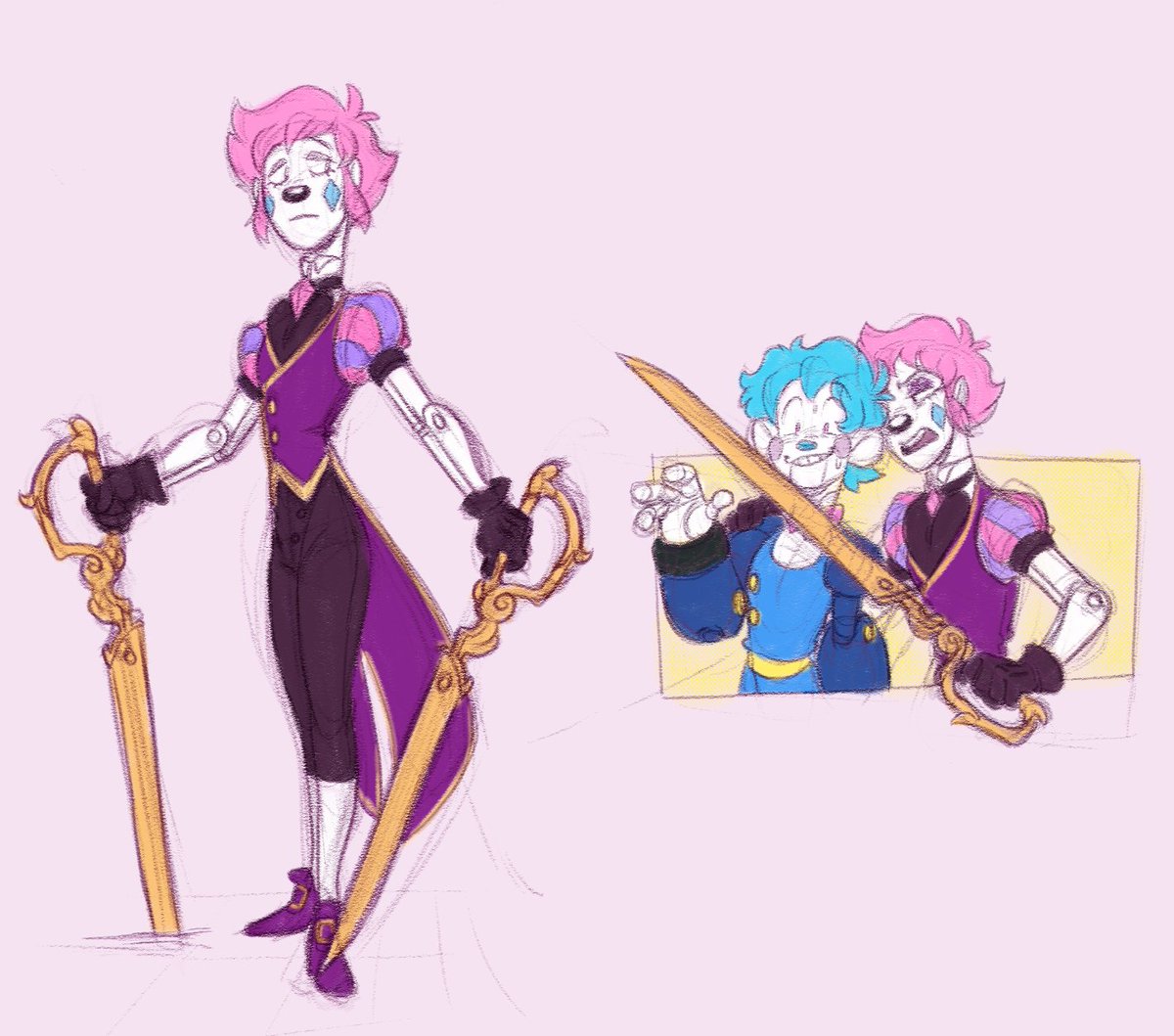 GhostlyGhosti's tweet photo. Little bit of scribbling with a revamp of a character from highschool (if you know you know).

Scedrick is the predecessor of Oswood both out of fiction and in fiction. He was brought back the same way Oswood was and is not happy about it. https://t.co/rINVCGxo2z