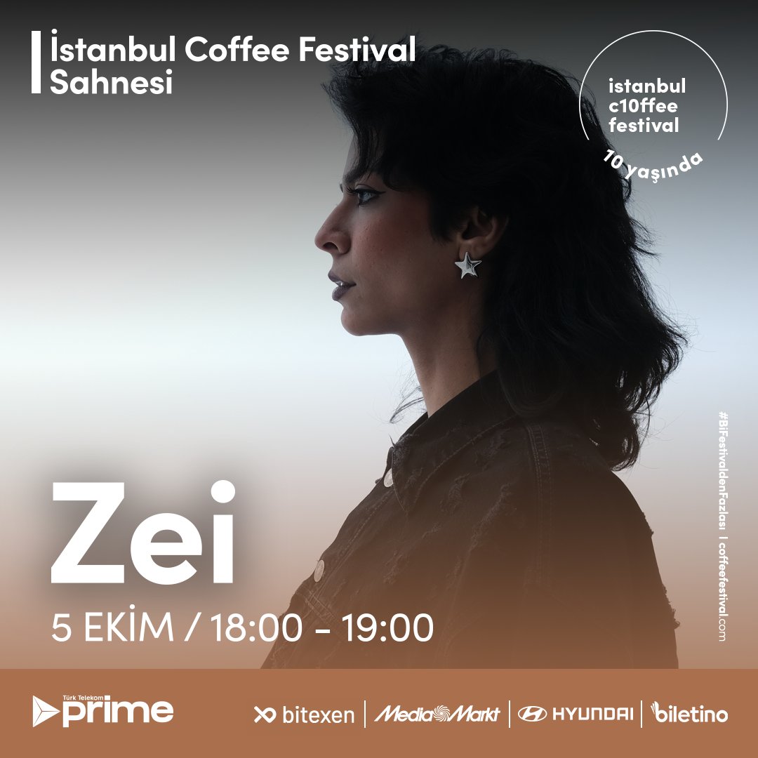 Maceracı ruhuyla tanınan Singapur doğumlu Zei, etkileyici müziğiyle 5 Ekim saat 18:00’de sahnede!
A.R.A. gibi hitlerle dikkat çeken Zei’nin sıcak ve samimi performansını kaçırmayın.
Kahvenizi alın, bu özel müzik anını birlikte paylaşalım! 🎶
#BiFestivaldenFazlası Biletler