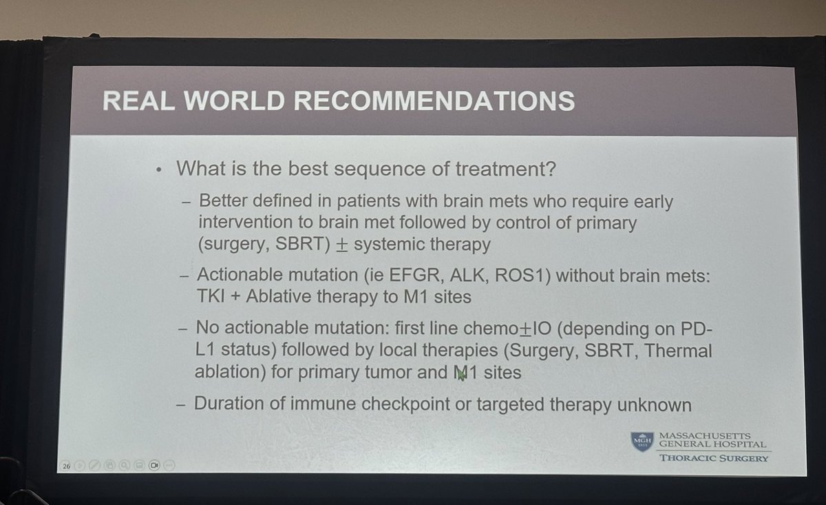 ALCSI's Dr. Jeffrey Yang <a href="/ChiFuJeffYang/">Jeff Yang MD FACS</a> discussing surgery for the primary tumor in oligometastatic #NSCLC with isolated brian metastases at #WCLC24 #MeetTheExpert session!!