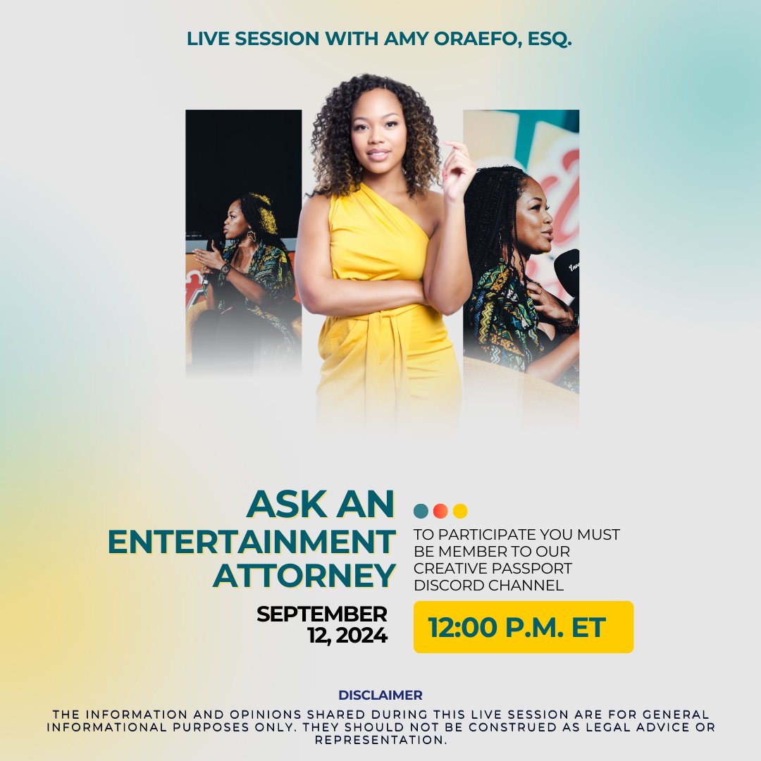 Creatives, it's easy to get caught up in the hustle &amp; forget your growth! Join me for a live Discord session on September 12, 2024, at 12 PM EST, where you can ask me anything—from scaling your biz to finding creative balance. Space is limited! Register: creative-passport-llc.ck.page/299f2e070b