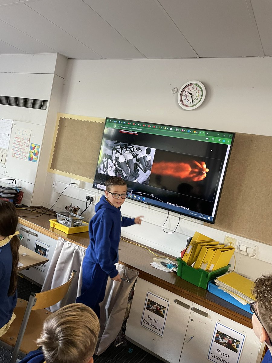 Sandaig Primary + ENB (@sandaigprimary) on Twitter photo P6 shared in the excitement by counting down with the launch of SpaceX Falcon 9 space rocket. The mission is called Polaris Dawn. This will hopefully lead to the first ever privately funded spacewalk!! <a href="/STEMglasgow/">STEM Glasgow</a> <a href="/EdScotSciences/">ES Sciences Team</a> <a href="/RaiseScotland/">RAiSE</a> <a href="/PolarisProgram/">Polaris</a> <a href="/NASASolarSystem/">NASA Solar System</a> P6 shared in the excitement by counting down with the launch of SpaceX Falcon 9 space rocket. The mission is called Polaris Dawn. This will hopefully lead to the first ever privately funded spacewalk!! <a href="/STEMglasgow/">STEM Glasgow</a> <a href="/EdScotSciences/">ES Sciences Team</a> <a href="/RaiseScotland/">RAiSE</a> <a href="/PolarisProgram/">Polaris</a> <a href="/NASASolarSystem/">NASA Solar System</a>