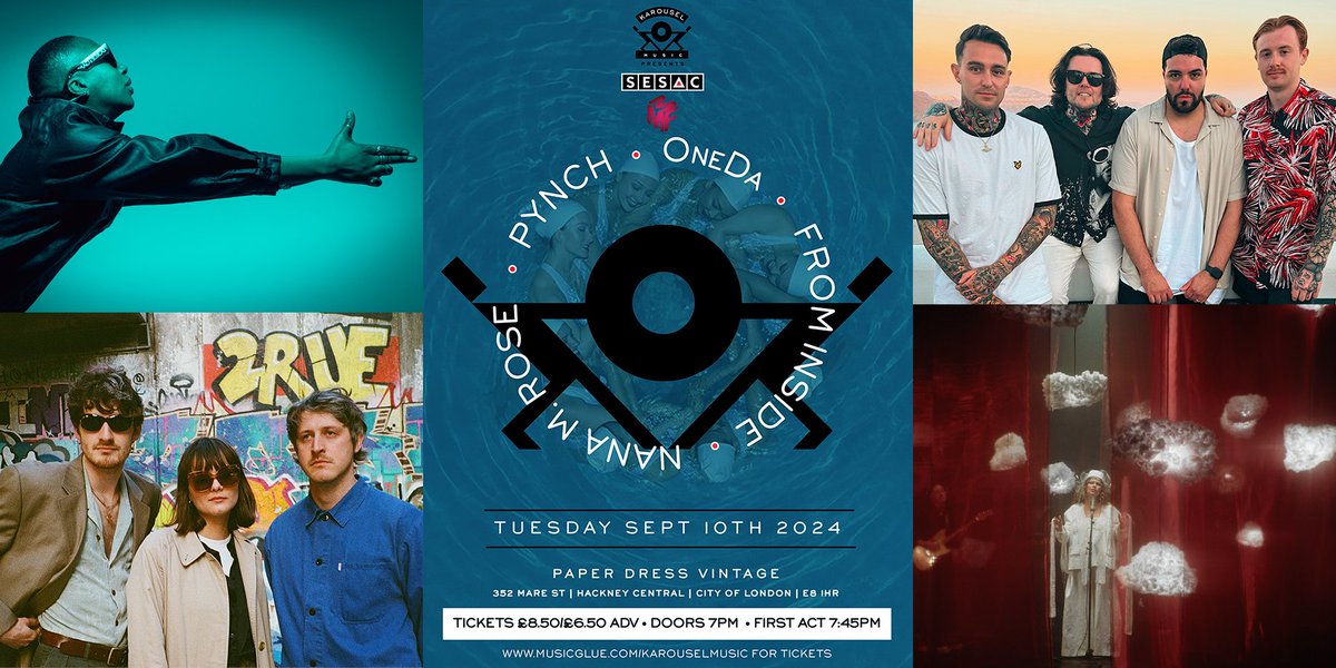 Karousel Music (@karouselmusic) on Twitter photo We're now sold out for tonight but there's a reserve list for industry who were planning to come, and we'll let you know by 5pm if we can squeeze you in. 💪 <a href="/sesac/">SESAC, Inc.</a> <a href="/MMFUK/">Music Managers Forum</a> <a href="/PynchBand/">Pynch</a> #OneDa <a href="/nanamrose/">Nana M. Rose</a> <a href="/frominsideuk/">FROM INSIDE</a> <a href="/paperdressed/">Paper Dress Vintage</a>
Resrv list: musicglue.com/karouselmusic/… We're now sold out for tonight but there's a reserve list for industry who were planning to come, and we'll let you know by 5pm if we can squeeze you in. 💪 <a href="/sesac/">SESAC, Inc.</a> <a href="/MMFUK/">Music Managers Forum</a> <a href="/PynchBand/">Pynch</a> #OneDa <a href="/nanamrose/">Nana M. Rose</a> <a href="/frominsideuk/">FROM INSIDE</a> <a href="/paperdressed/">Paper Dress Vintage</a>
Resrv list: musicglue.com/karouselmusic/…