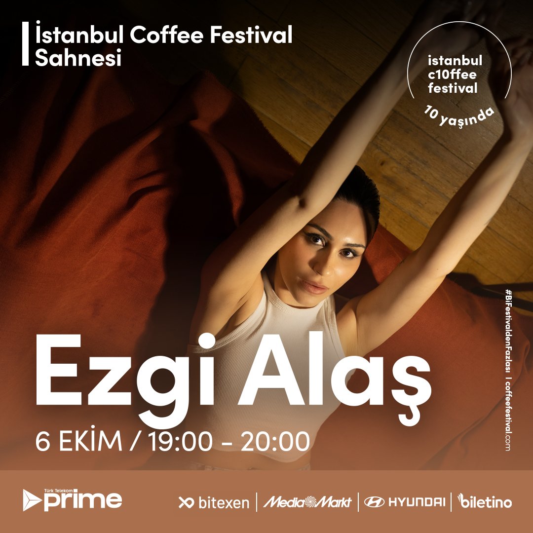 Ezgi Alaş, güçlü vokali ve eşsiz sahne performansıyla 6 Ekim saat 19:00’da festival sahnesinde!
Hem Türkçe hem de İngilizce şarkılarıyla dinleyicilere unutulmaz anlar yaşatmaya hazırlanan genç sanatçı, müzikseverlere bir müzik ziyafeti sunacak.
#BiFestivaldenFazlası ile müzik ve