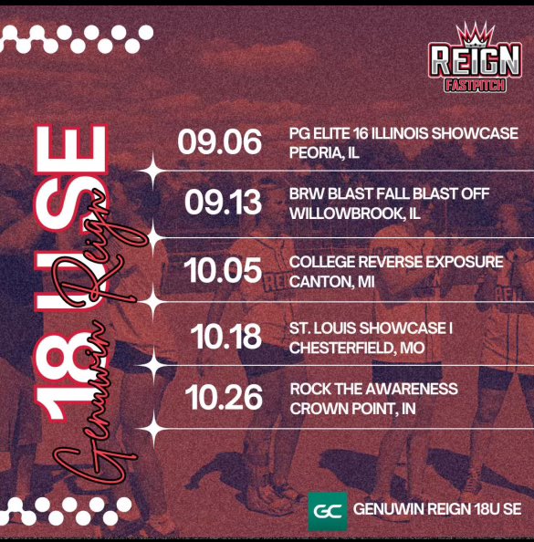 Here’s my fall schedule! I’m excited to keep playing in the next few months! 🥎🏆