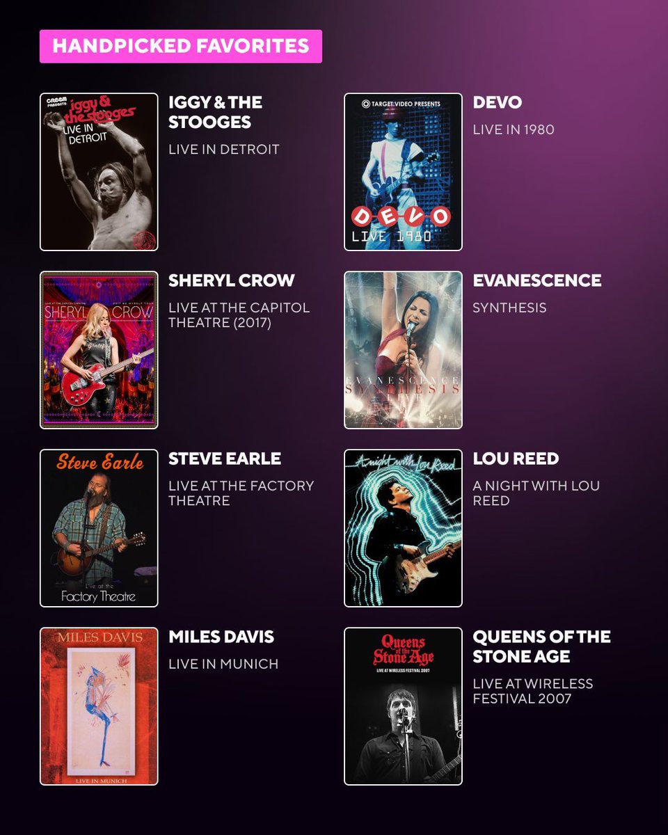 The Coda Collection has added a new collection of the best music films and concerts. This addition provides viewers with a variety of music-related content, ranging from iconic concerts to behind-the-scenes documentaries. 

Start your 7-day free trial. 
buff.ly/4cY4cso