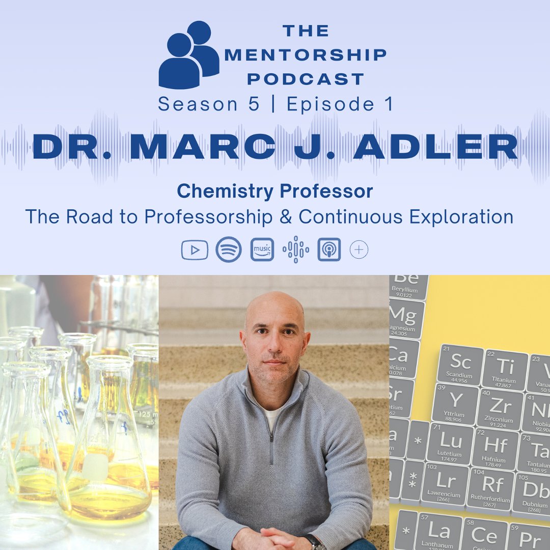 Ment Projects (@mentprojects) on Twitter photo The Mentorship Podcast is back! We are joined by Dr. Marc Adler, chemistry professor at <a href="/TorontoMet/">Toronto Metropolitan University</a>. Tune in to learn about the path to professorship & continuous exploration through research & startup ventures๐งช
Watch: youtu.be/u-7hf_t-vmo?feโฆ
Listen: linktr.ee/mentprojects The Mentorship Podcast is back! We are joined by Dr. Marc Adler, chemistry professor at <a href="/TorontoMet/">Toronto Metropolitan University</a>. Tune in to learn about the path to professorship & continuous exploration through research & startup ventures๐งช
Watch: youtu.be/u-7hf_t-vmo?feโฆ
Listen: linktr.ee/mentprojects