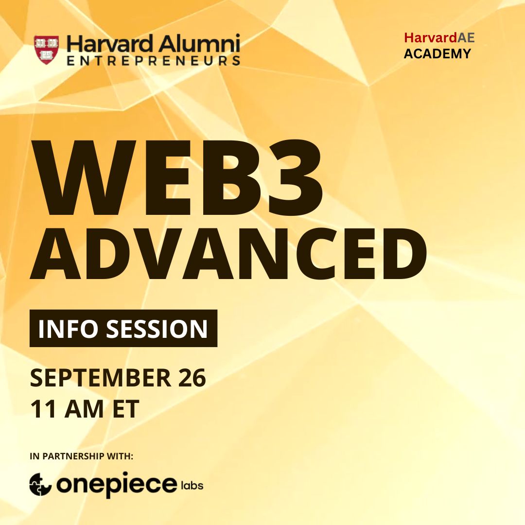 AlumniStartups's tweet photo. Curious about the future of blockchain and Web3? Now’s your chance to learn from industry experts during our Live Office Hours every Thursday at 4 PM ET!
Don’t miss this chance to stay ahead in the blockchain revolution! https://t.co/ryV3shqPvv
#Web3 #Blockchain #HarvardAE https://t.co/eUxLwojZAN
