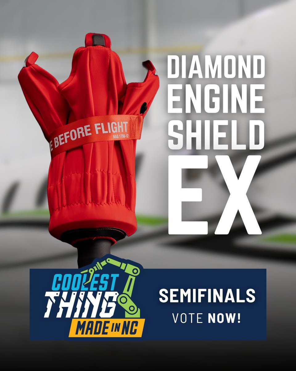 SesameTechInc's tweet image. The Diamond Engine Shield EX is a semifinalist for the #CoolestThingMadeInNC. Be sure to show your support by voting each day through the link in our bio.

#NCChamberofCommerce #MadeInNorthCarolina #MadeInUSA #SesameStrong