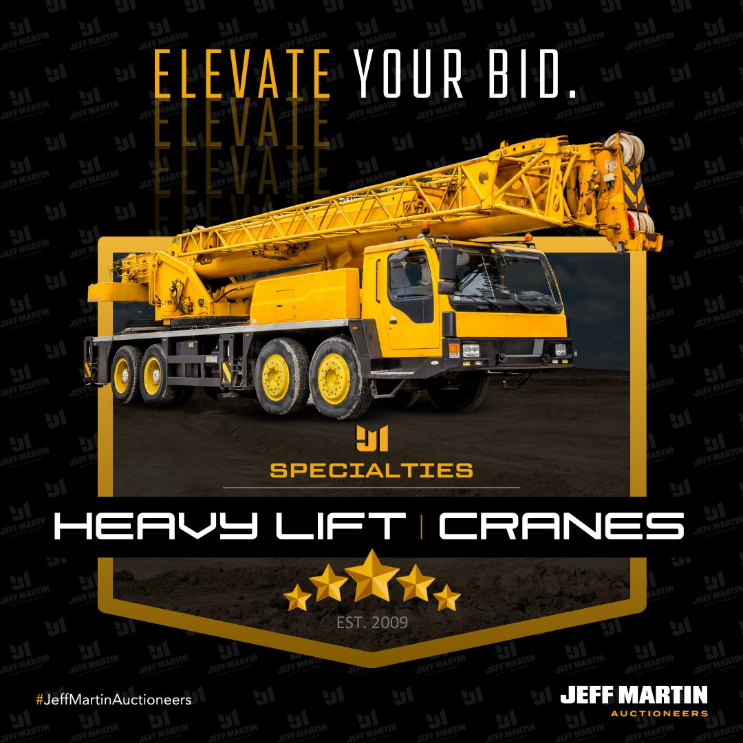 🏗️Did You Know We Specialize in Heavy Lift Cranes?
👉If you're looking for a crane, save the date for our next Virtual Crane Auction happening on October 8th! We also have some heavy lift cranes that you can BUY NOW on our website --> bit.ly/BuyItNow-Cranes