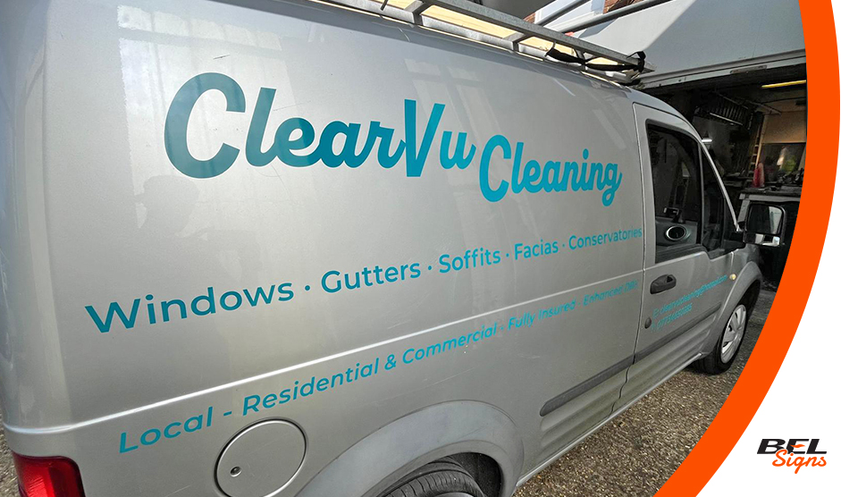 belsigns's tweet image. Simple CAD cut vinyl in a Teal colour for new business ClearVu Cleaning onto their FORD Transit Connect. We used the popular M7 range from @Metamarkuk . Goes to show you don’t need a huge budget to get your business noticed on the road. 
#vansignwriting #vandecals #MetamarkUK