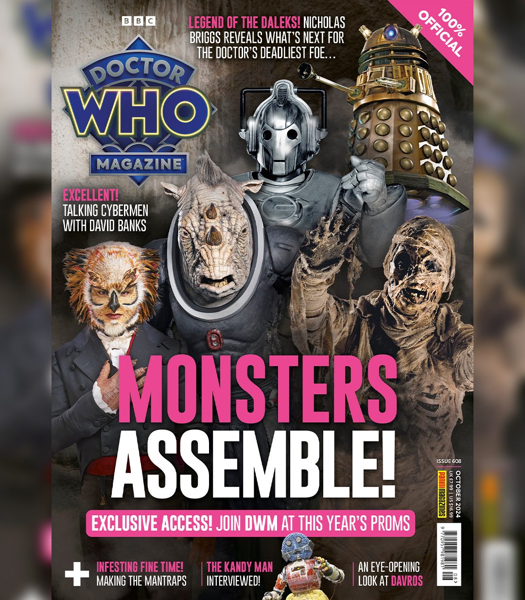 Doctor Who on X: "The latest #DoctorWho Magazine cover is a monster mash! 👹 Get all the insider info on the Doctor Who Prom when issue 608 of DWM releases this week -