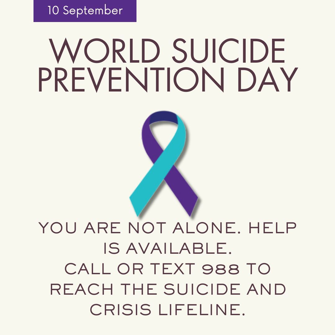 On #WorldSuicidePreventionDay, let's stand together in compassion. You are not alone, and your feelings are valid. If you or someone you know needs help, reach out—hope is here. Call or text 988. 💙 #YouMatter #BreakTheSilence #988Lifeline #Ran2Wellness