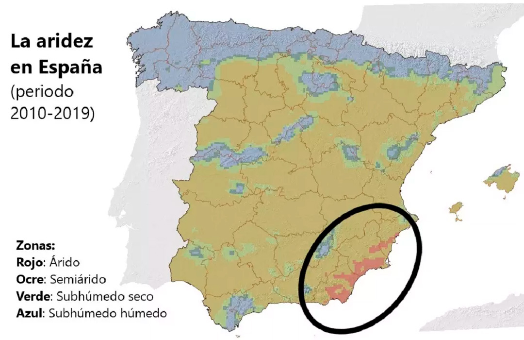 WWFespana's tweet photo. Demoledores datos del último estudio sobre #desertificación de la Estación Experimental de Zonas Áridas #EEZA 
@CSIC

El área de desierto en España crece de 307 km2 (limitado a Almería) a 7.100 en una década, desertificando Murcia, Alicante y Granada

https://t.co/63aVJISvB9 https://t.co/3zMU5logWt
