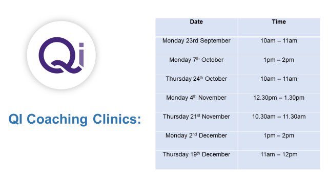 Quality Improvement Bolton NHS FT (@qi_bolton) on Twitter photo “I need some help, I don’t know if my project is #QI” - don’t worry your #QI team <a href="/boltonnhsft/">Bolton NHS Foundation Trust</a> offer virtual QI coaching clinics, where you can ask us anything & even if your project is not QI yet, we can point you in the right direction- dates 👇🏻 contact us for info #QIweek2024 “I need some help, I don’t know if my project is #QI” - don’t worry your #QI team <a href="/boltonnhsft/">Bolton NHS Foundation Trust</a> offer virtual QI coaching clinics, where you can ask us anything & even if your project is not QI yet, we can point you in the right direction- dates 👇🏻 contact us for info #QIweek2024