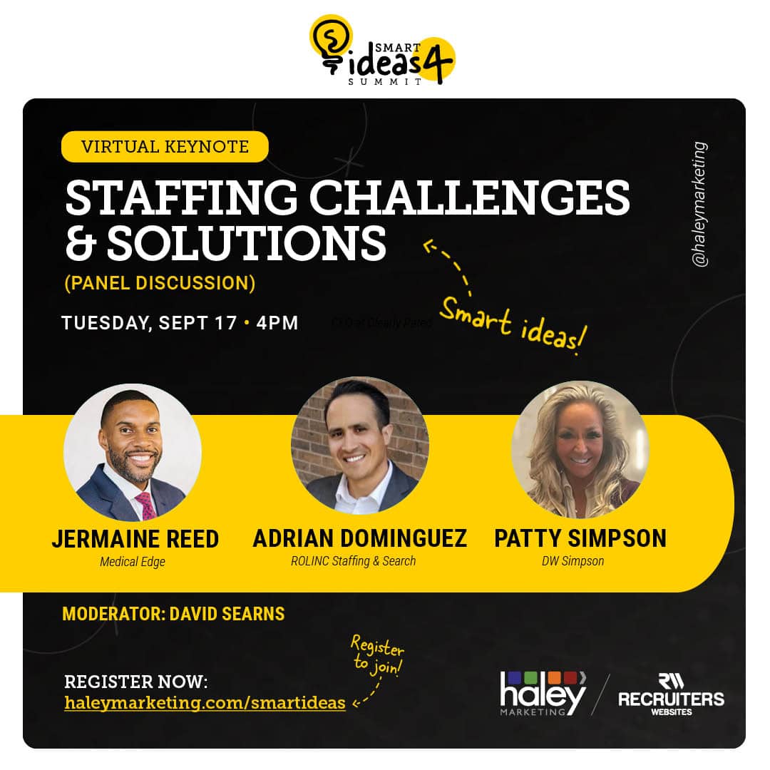 SMART IDEAS Summit 4 Presentation Spotlight: Staffing Challenges &amp; Solutions dlvr.it/TD3szt