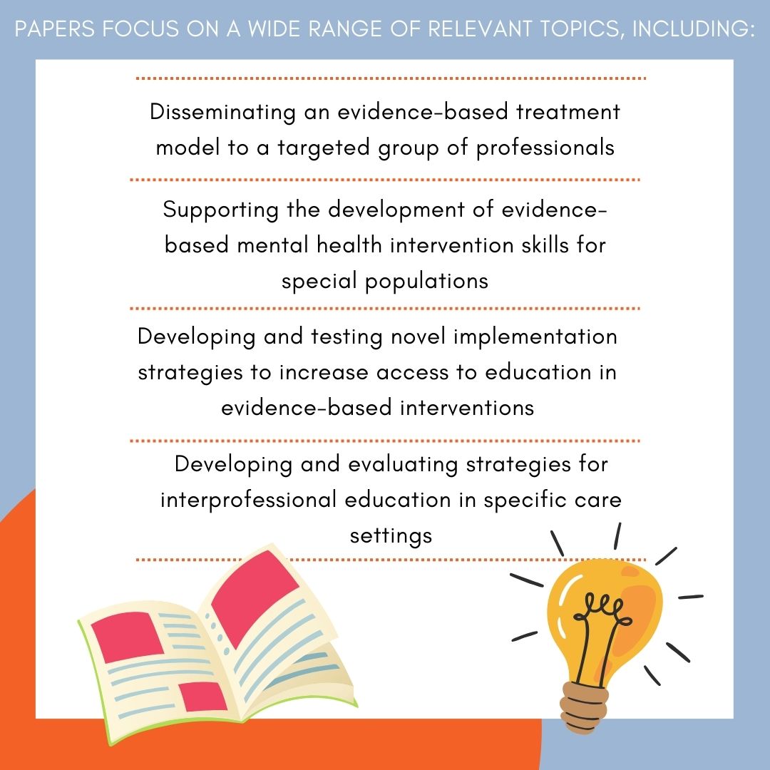 SCCAP53's tweet image. EPCAMH&apos;s special issue on educating the broader behavioral healthcare workforce to provide evidence-based care for children and adolescents is OUT NOW! Check it out: tandfonline.com/toc/uebh20/9/3 
#epcamh #sccap #evidencebasedtherapy #treatmentsthatwork