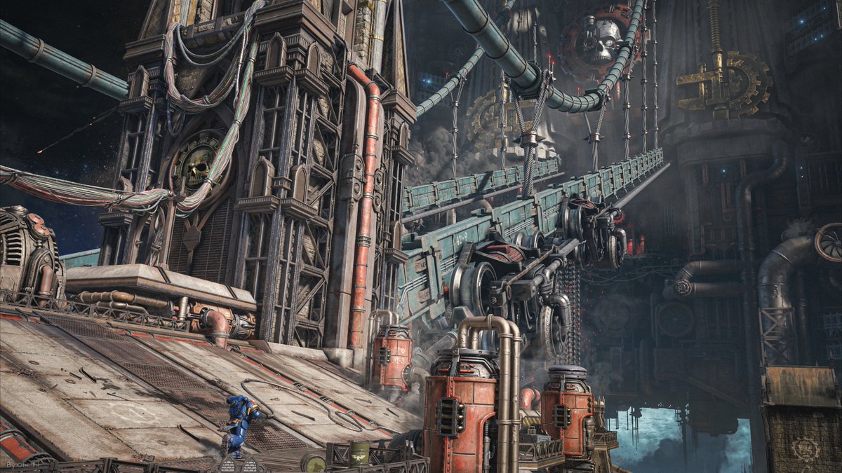 FransBouma's tweet image. Warhammer 40000: Space Marine 2 (PC, own cheat table for photomode enhancements, reshade)