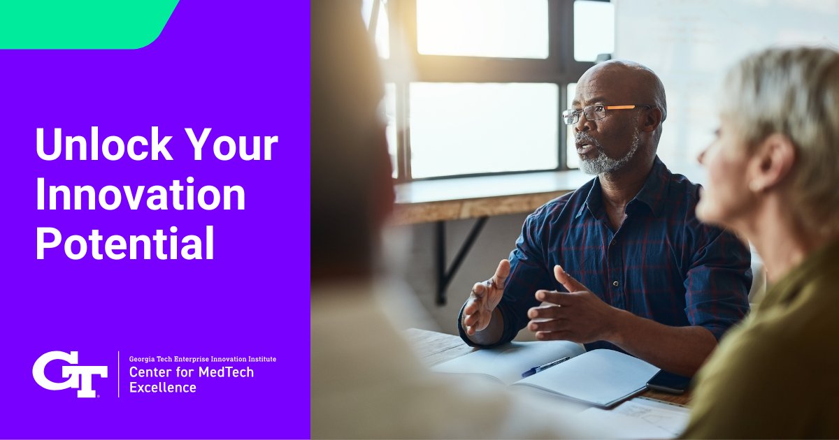 Unlock Your Innovation Potential with MedTech’s Research-to-Market Academic Program! 

🔍 Identify Solution &amp; Projects
📊 Develop Feasibility Profiles
🛡️ De-Risk Innovations
💡 Assess Innovation Pathway

Learn More > medtech.gatech.edu/learn 

#ResearchToMarket #TechToMarket