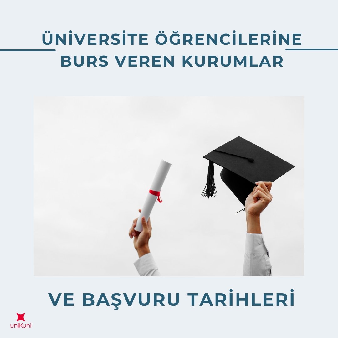 uniKuniOfficial's tweet photo. 2024-2025 öğretim yılı için burs veren kurumlar ve başvuru tarihleri... Başvuru şartları için kurumların web sitelerini inceleyebilirsiniz. Ayrıca bazı büyükşehir ve yerel belediyeler de üniversite öğrencilerine burs imkanı sağlıyor.
#BursBaşvurusu #burs #ÜniversiteBursları https://t.co/meNS8wTzjF