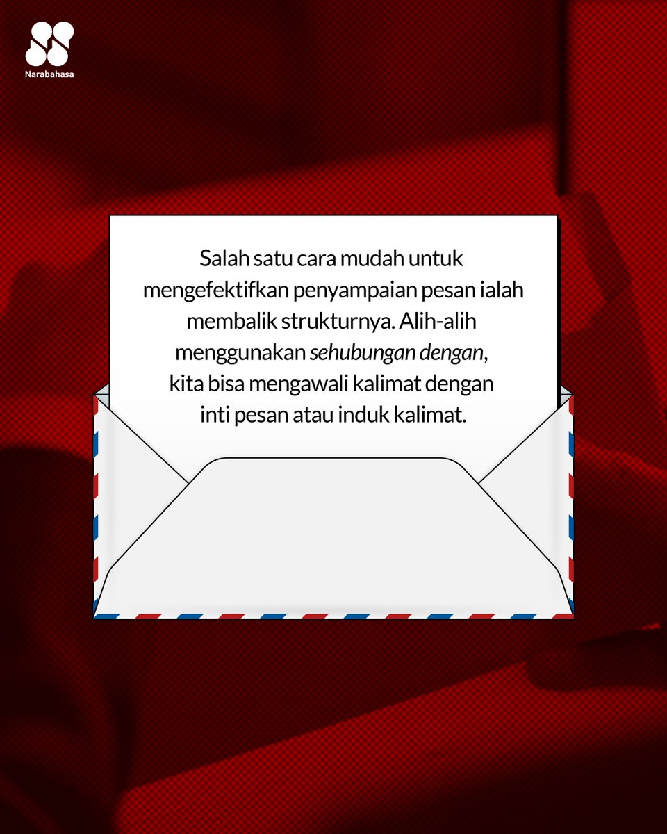 narabahasa's tweet photo. Mari, kita praktikkan! 😁
#suratefektif #kalimat #narabahasa https://t.co/fp3aiz3brm
