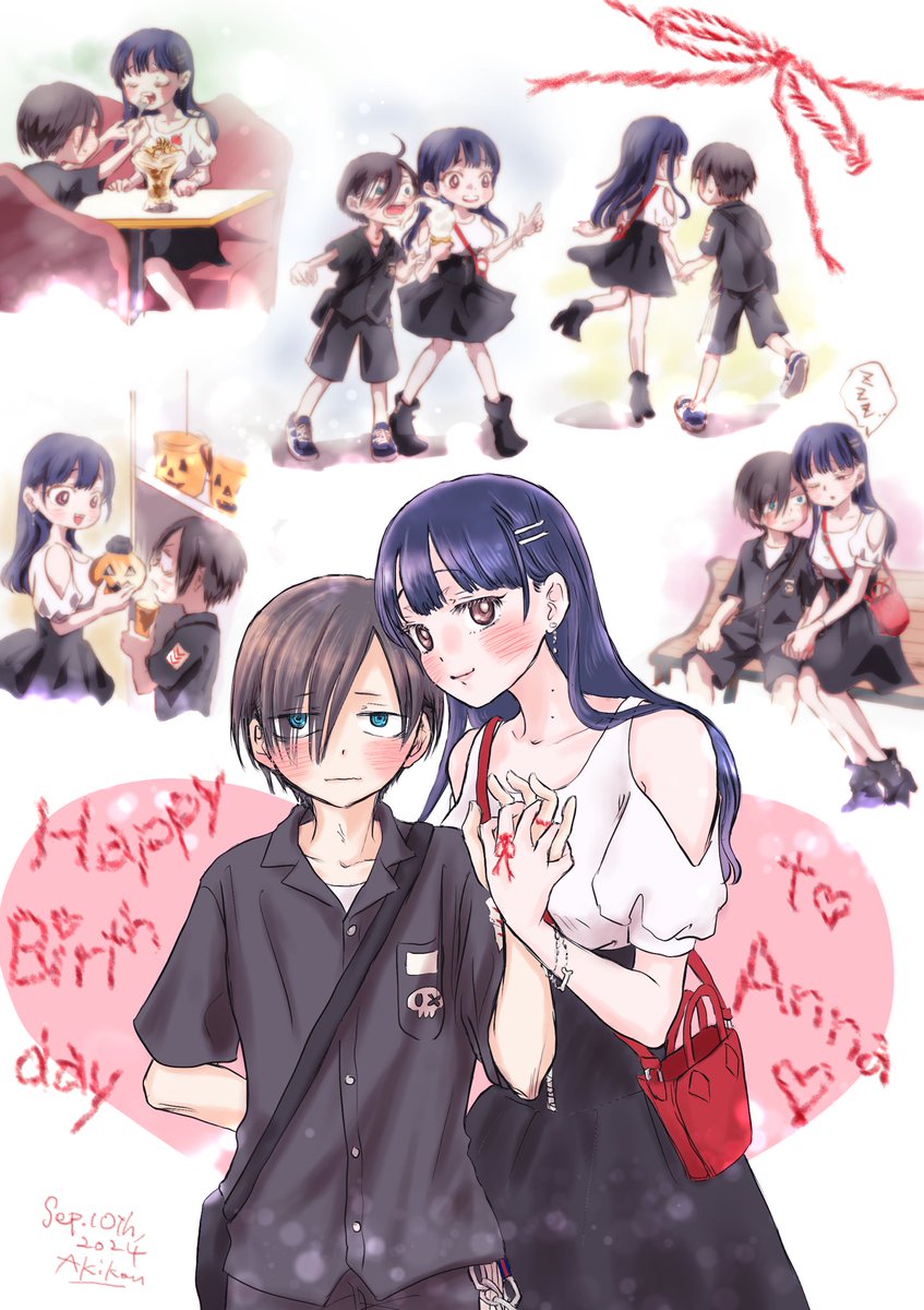 杏奈ちゃん、お誕生日おめでとう〜🎉🎂
京ちゃんを諦めないでくれて、ありがとう！✨
これからもずっとずっと幸せに💖
(なんか2枚の作風の温度差がｲﾀｲけど目を瞑ってやって下さい…) ＃僕ヤバ ＃僕ヤバ山田生誕祭2024 ＃僕ヤバファンアート