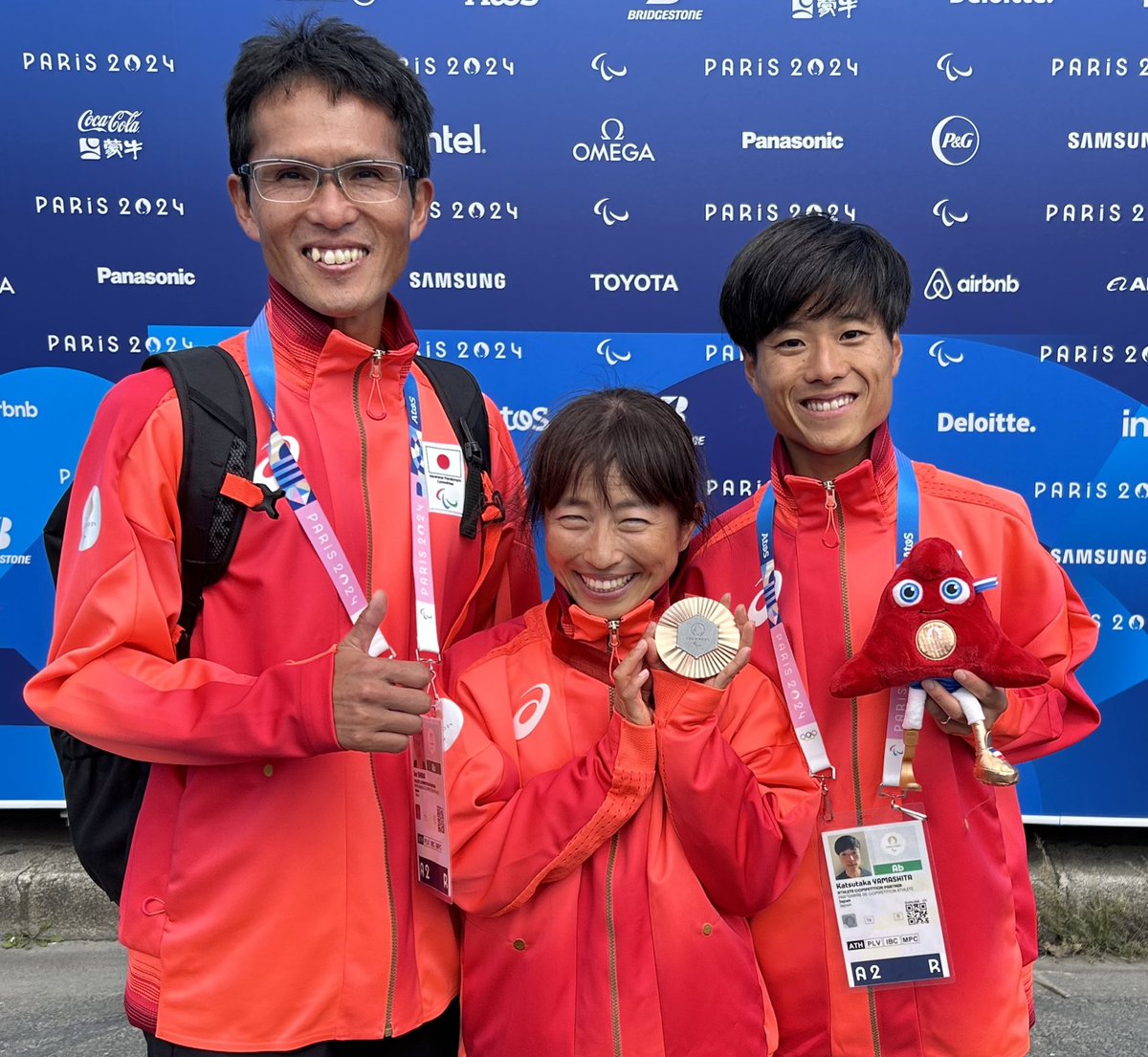 kacchan_spurt's tweet photo. パリパラリンピック2024
道下美里選手の前半ガイドとして出場しました。
銅メダル獲得🥉

長い道のりでしたが、多くの方の支えのおかげでここまでくることがねきました。
応援ありがとうございました！
#Paris2024Paralympics 
#Paris2024 
#パラリンピック2024 https://t.co/PiGH3ihjI9