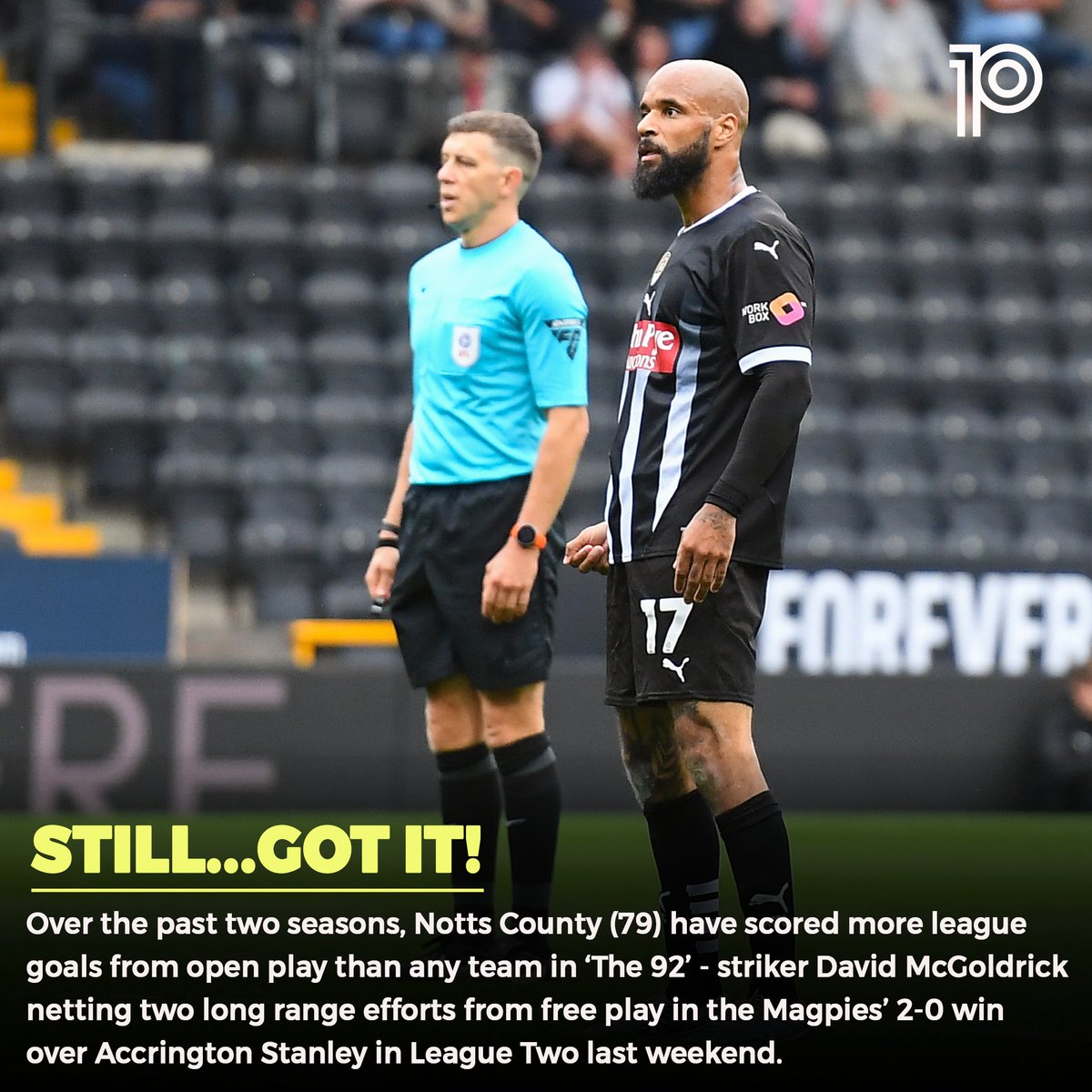 playmaker_EN's tweet photo. ▶️ Most league goals fr. open play (top 4 tiers; fr. 2023/24):

79⚽️: 💥NOTTS COUNTY (5*)💥
77⚽️: Man City (2)
73⚽️: Mansfield (6)
72⚽️: Leeds (14), Barnsley (7), Peterborough (4)

* goals from counter-attacks. 

#Notts @Official_NCFC https://t.co/JjPmHKes1x