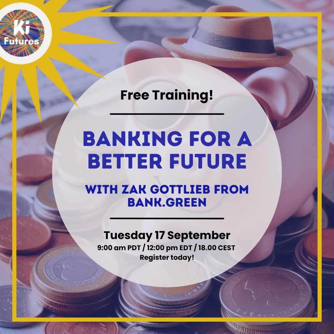 Join 'Banking For A Better Future' session with <a href="/BankGreen_/">Bank.Green</a> Co-Founder Zak Gottlieb! Explore banks' role in the climate crisis and how to take action. Free and open to all. Register now! us02web.zoom.us/meeting/regist…