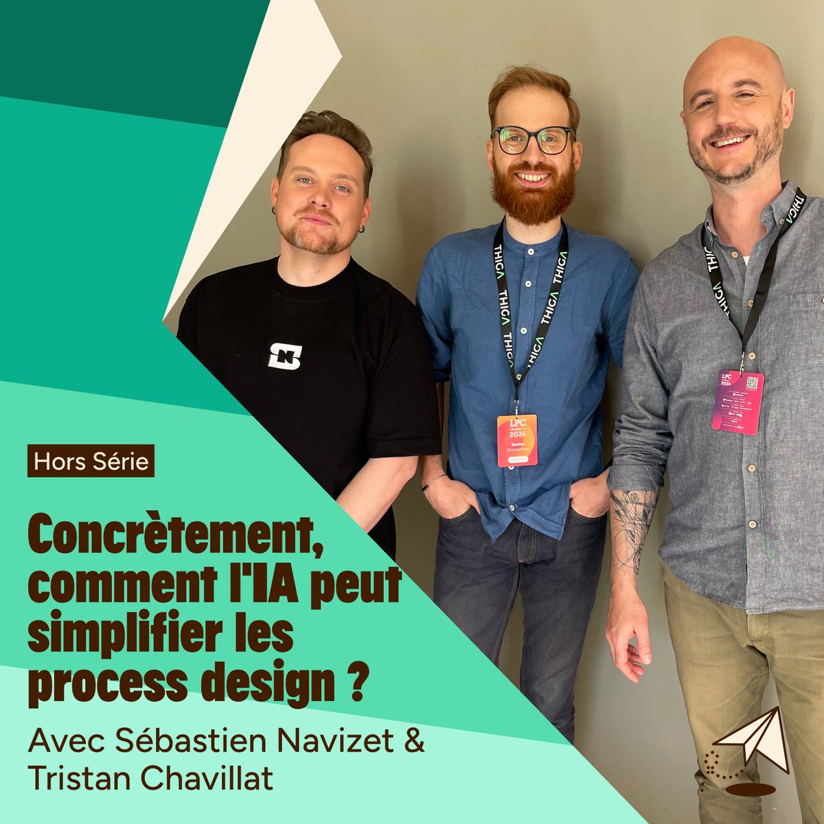 Gautier Zimmermann (@zimroux) on Twitter photo Les IA ne vont pas remplacer les designers. Elles vont les faire passer au stade supérieur !
On en a parlé avec <a href="/SebastienNvzt/">NVZT</a> & <a href="/tcharvillat/">Tristan Charvillat</a> à <a href="/LaProductConf/">LaProductConf</a>
🍎 Apple Podcasts : podcasts.apple.com/fr/podcast/hor…
🟢 Spotify : open.spotify.com/episode/7u6y9d…
💜 Deezer : deezer.page.link/QkUBLvk4WaHPYQ… Les IA ne vont pas remplacer les designers. Elles vont les faire passer au stade supérieur !
On en a parlé avec <a href="/SebastienNvzt/">NVZT</a> & <a href="/tcharvillat/">Tristan Charvillat</a> à <a href="/LaProductConf/">LaProductConf</a>
🍎 Apple Podcasts : podcasts.apple.com/fr/podcast/hor…
🟢 Spotify : open.spotify.com/episode/7u6y9d…
💜 Deezer : deezer.page.link/QkUBLvk4WaHPYQ…