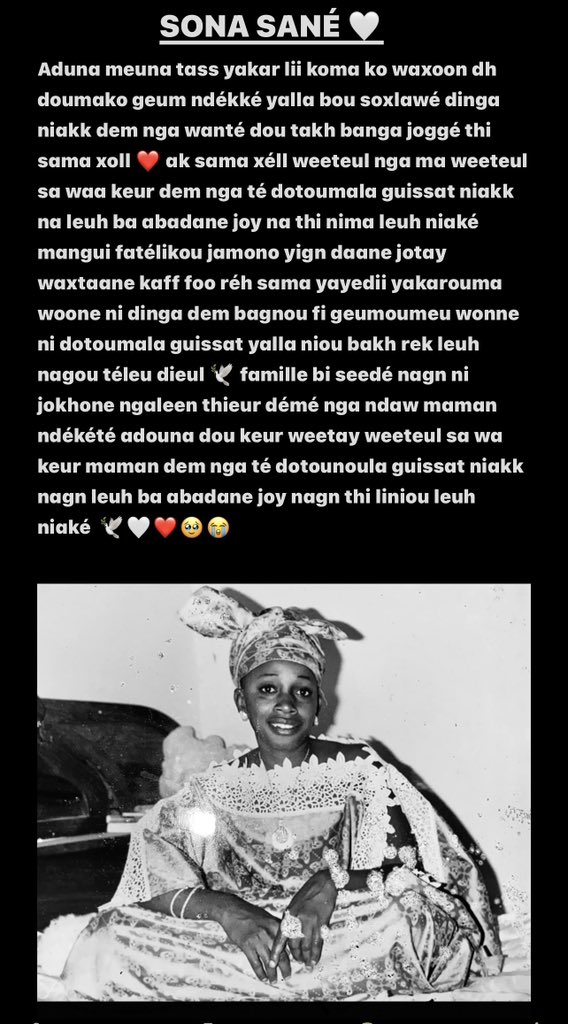 MuhamedDIALLO77's tweet photo. Maman tu me manques 😔💔 https://t.co/s4B5PEh1B3