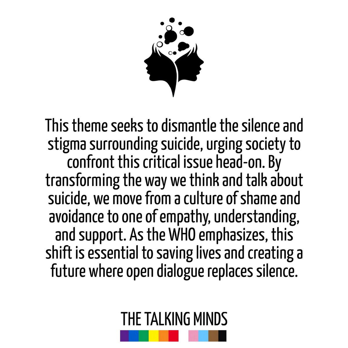 Today is #WorldSuicidePreventionDay. Let's break the silence and shatter the stigma. Start the conversation. Reach out, listen, and offer support. Together, we can change the narrative on suicide and save lives. 💛💚

 #WSPD | #SuicidePrevention |  #WSPD24