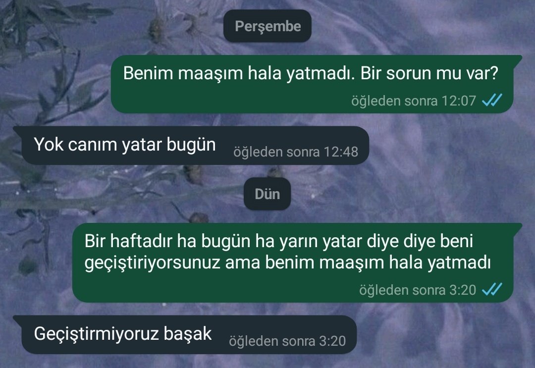 Yazamiyosun ki yatır o zaman paramı diye