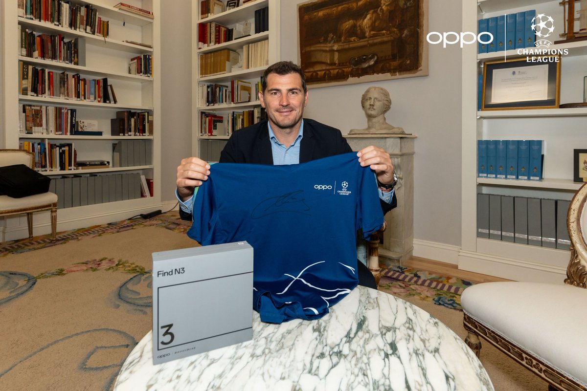 oppo's tweet image. Who&apos;d like to WIN an #OPPOFindN3 and an OPPOxUCL jersey signed by goalkeeping legend @IkerCasillas? 🤩 🖊️

1⃣ Follow @oppo
2⃣ Comment on this post (unlimited entries)
3⃣ Only comments with exactly 3 likes will be entered into our prize draw

⌛️ Giveaway ends at 23:59 (GMT+8), Sep…