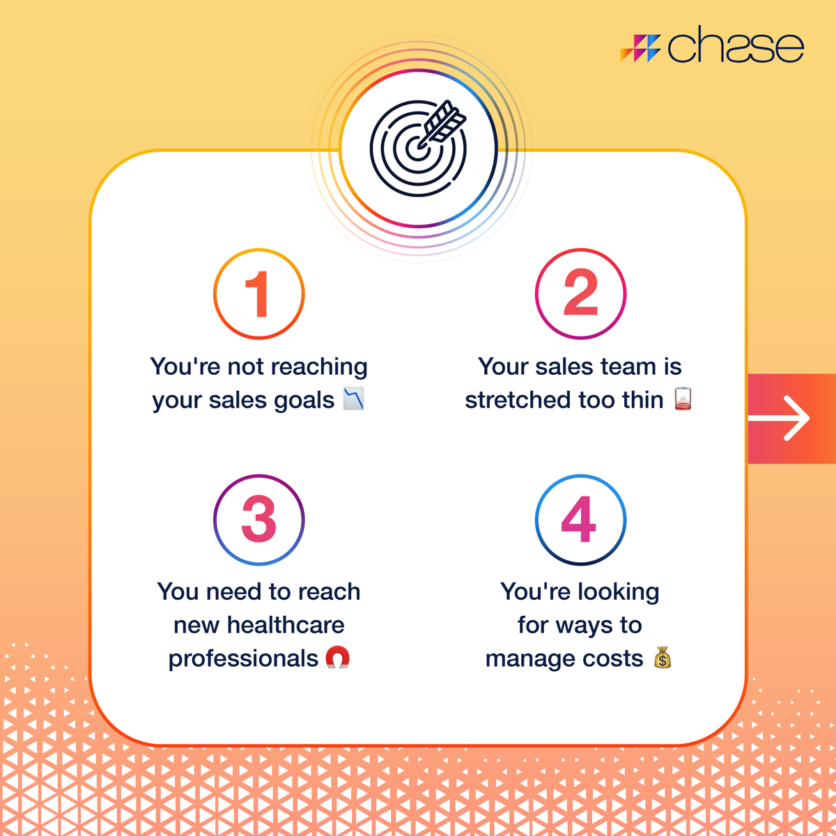 ChasePeople's tweet photo. Wondering if it’s time to outsource your sales? 🤔

Look out for these 4 signs that indicate when outsourcing could be the right move for your business. Enhance your sales performance with the power of an expert external team.

Find out more below! 👇
https://t.co/3iiBDVIYAc https://t.co/nJgXIINzdw