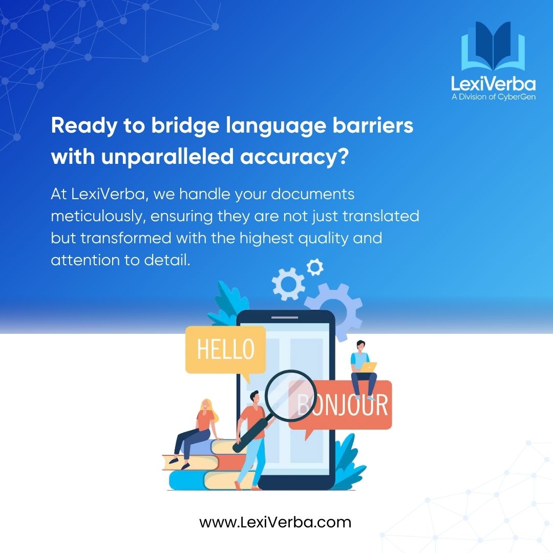lexiverba's tweet image. Break language barriers instantly with Lexiverba! Speedy, precise, and accurate with a human touch. Get your documents translated today!

#Lexiverba #LanguageTranslation #BreakBarriers
