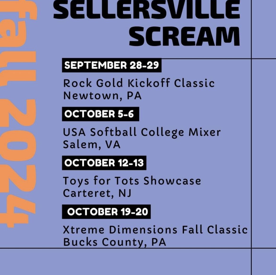ldilorenzo2027's tweet photo. Fall schedule for the 2024 fall season! Can’t wait to improve 🔥🔥
@TopPreps @DirectRecruits @ImpactRetweets @CoastRecruits @SBRRetweets @UncommittedUTR @ExtraInningSB @ImpactRetweets @Los_Stuff @pa_recruit @northpennsb22 @ScreamFastpitch @TimothyDockery6 https://t.co/GBvql8xEIb