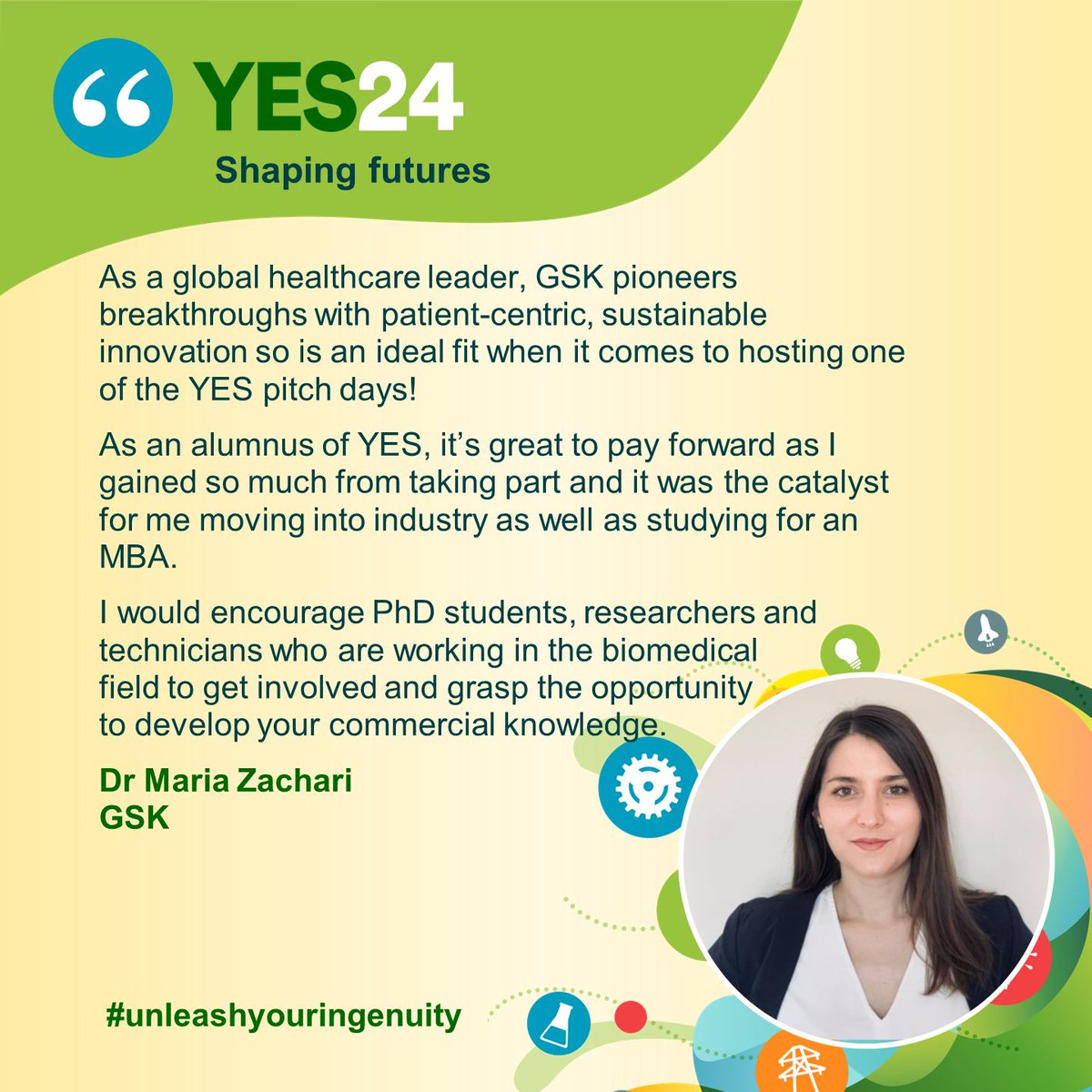 📢 We are over the moon to be heading back to the Stevenage campus this year for one of our #YES24 pitch days!!

🔰 Join us Wednesday 20 November! Find out how: ow.ly/OWFu50SWIeV.

📅 Applications close this Friday!