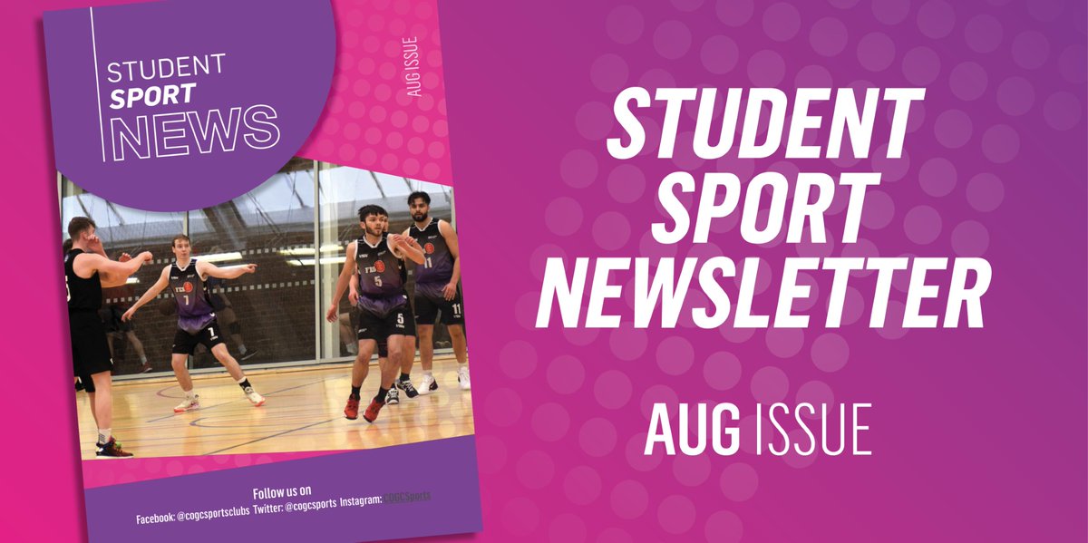 Check out the latest edition of the Student Sport Newsletter for the latest news on the College’s sports clubs, active campus activities and sports updates for the new academic year! 🙌  

bit.ly/3AW6fjD