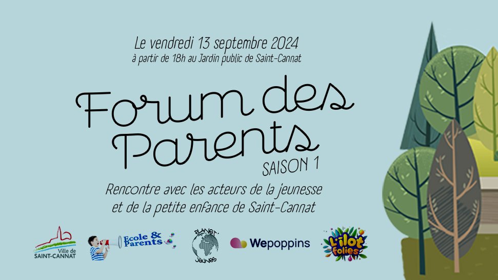 Nous sommes très contents d'être partenaire de la première édition du "Forum des Parents", un moment convivial organisé par la ville de Saint-Cannat qui réunit les parents pour échanger, se connaitre et tisser des liens.