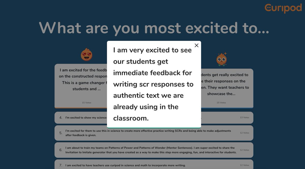 After a week spent with <a href="/iCoachBarnard/">Renee Barnard</a> and her team at <a href="/willisisd/">Willis ISD</a>, we're blown away! Observing how y'all support teachers using <a href="/curipodofficial/">Curipod</a> for high-impact writing, like doing SCRs with pre-selected readings, is amazing. Can't wait to see the student growth!🚀