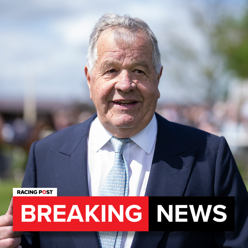 RacingPost's tweet photo. 🚨 BREAKING: Legendary trainer Sir Michael Stoute has told his staff he will be stopping at the end of the year, the Racing Post understands