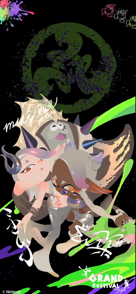 スプラ3 グランドフェスオリジナル壁紙プレゼント！
splatoonnews.com/splatoon3-wall…
#スプラトゥーン3 #Splatoon3 #グランドフェスティバル #GrandFestival