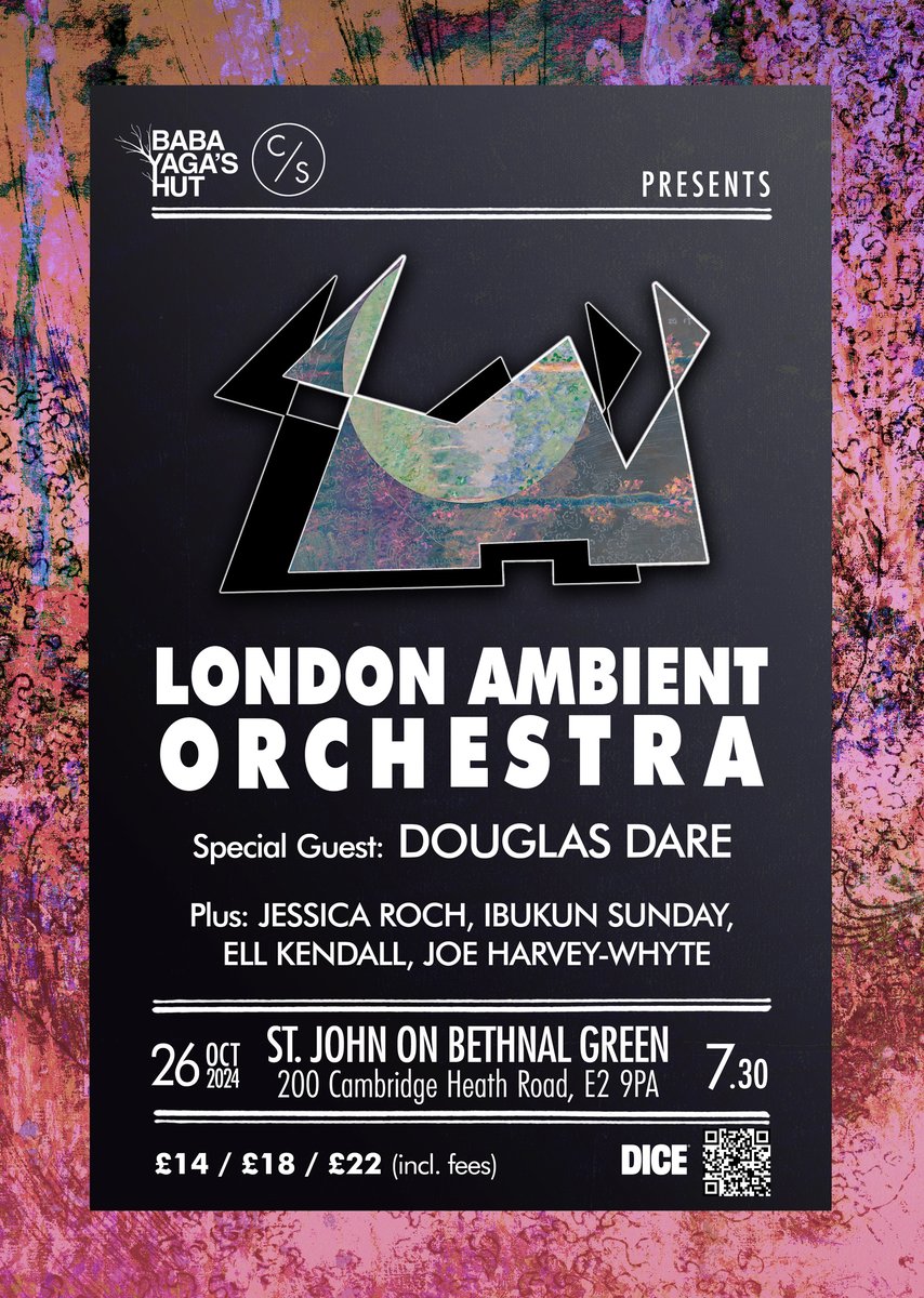 Delighted to announce <a href="/DouglasDare/">Douglas Dare</a> as a special guest for our show on 26th October at St. John on Bethnal Green with the London Ambient Orchestra.

Also performing is <a href="/EllKendall/">Ell Kendall</a>, Joe Harvey-Whyte, Jessica Roth &amp; Ibukun Sunday.

Tickets: dice.fm/event/3oo92x-l…