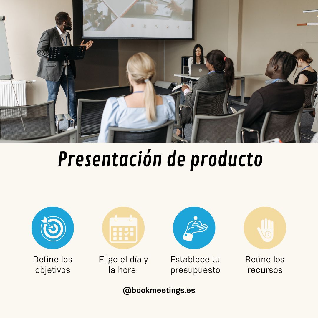 meetbooker's tweet image. ¿Cómo organizar la presentación de producto para lograr que sea todo un éxito? Os dejamos algunos &quot;tips&quot; para conseguirlo.🗒️✏️✅  
Descubre nuestras salas 👀👉 buff.ly/3XqgmpF 

#PresentaciónDeProducto #marketing #MICE #bookmeetings #salasdereuniones #tips #brand #eventos