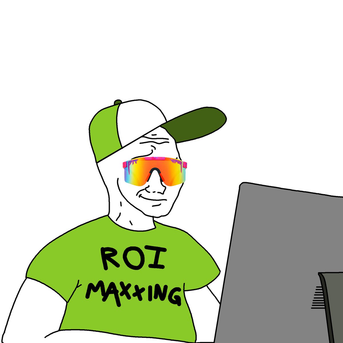 retardedonlin's tweet photo. Don’t know 
Don’t care 
$ROI maxxing https://t.co/LrSRtYgD1t