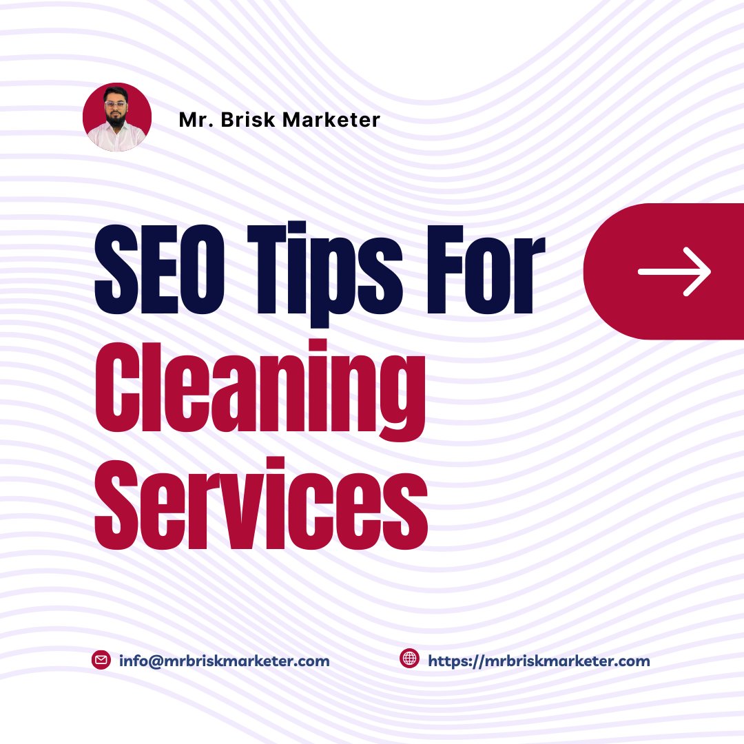 mrbriskmarketer's tweet photo. SEO Tips For Cleaning Services: Boost your online presence

1. Optimize Your Service Pages

2. Leverage Local SEO for Maximum Visibility

3. Utilize Customer Testimonials for Social Proof

4. Build High-Quality Backlinks

5. Create Engaging, SEO-Friendly Blog Content

#LocalSEO https://t.co/X4veUU8VRt