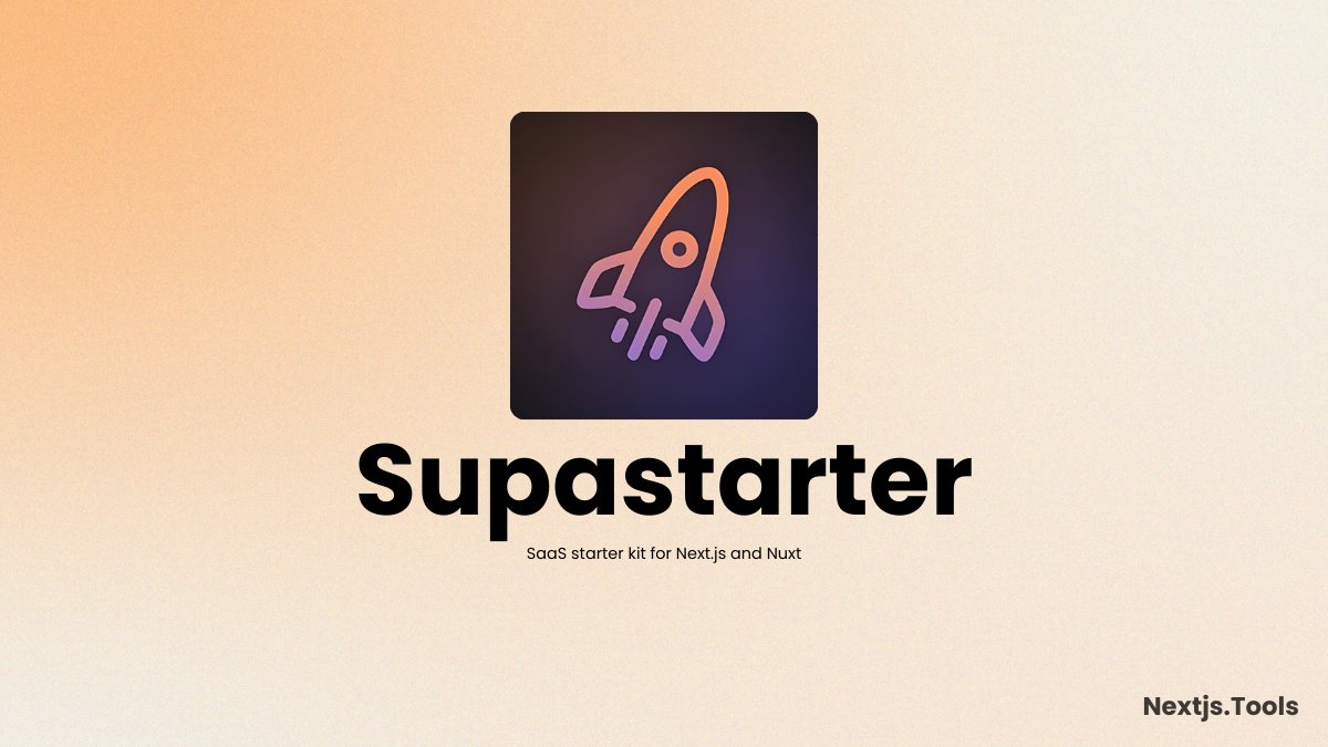 nextjstools's tweet image. Supastarter is Now Live on Nextjs Tools🎉

The The ultimate Next.js starter kit for anyone wanting to build scalable and production-ready SaaS products

Made by @jonathan_wilke

Checkout Here: nextjs.tools/supastarter/

#buildinpublic
