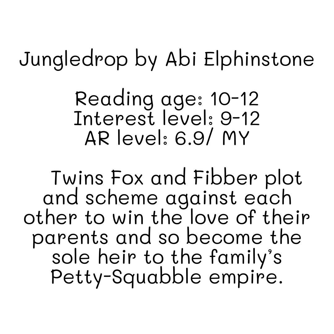 HubResources's tweet image. ⭐ LRH loves ⭐ 

Jungledrop by Abi Elphinstone

✔️ Myths and magic
✔️ Environment
✔️ Empathy

📖 Reading age 10-12, interest level 9-12
Full review buff.ly/3RofAa4 
Request buff.ly/3XArL6l 

#LRH #LRHloves #borrowlearnreturn #schoollibraryservice @RChoiceWilts